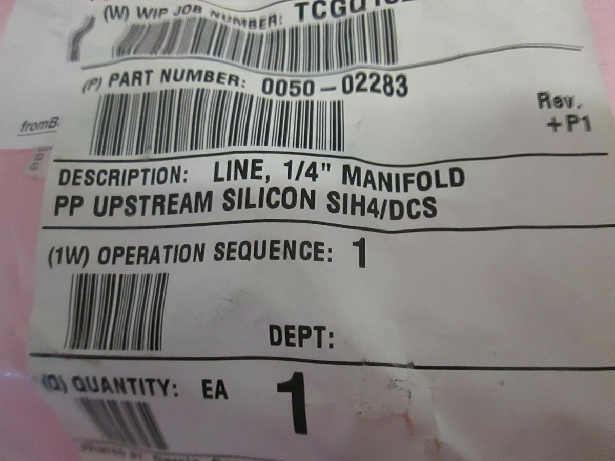 Used AMAT, Line, 1/4" Manifold PP Upstream Silicon Sih4/DCS, 0050-02283, Used