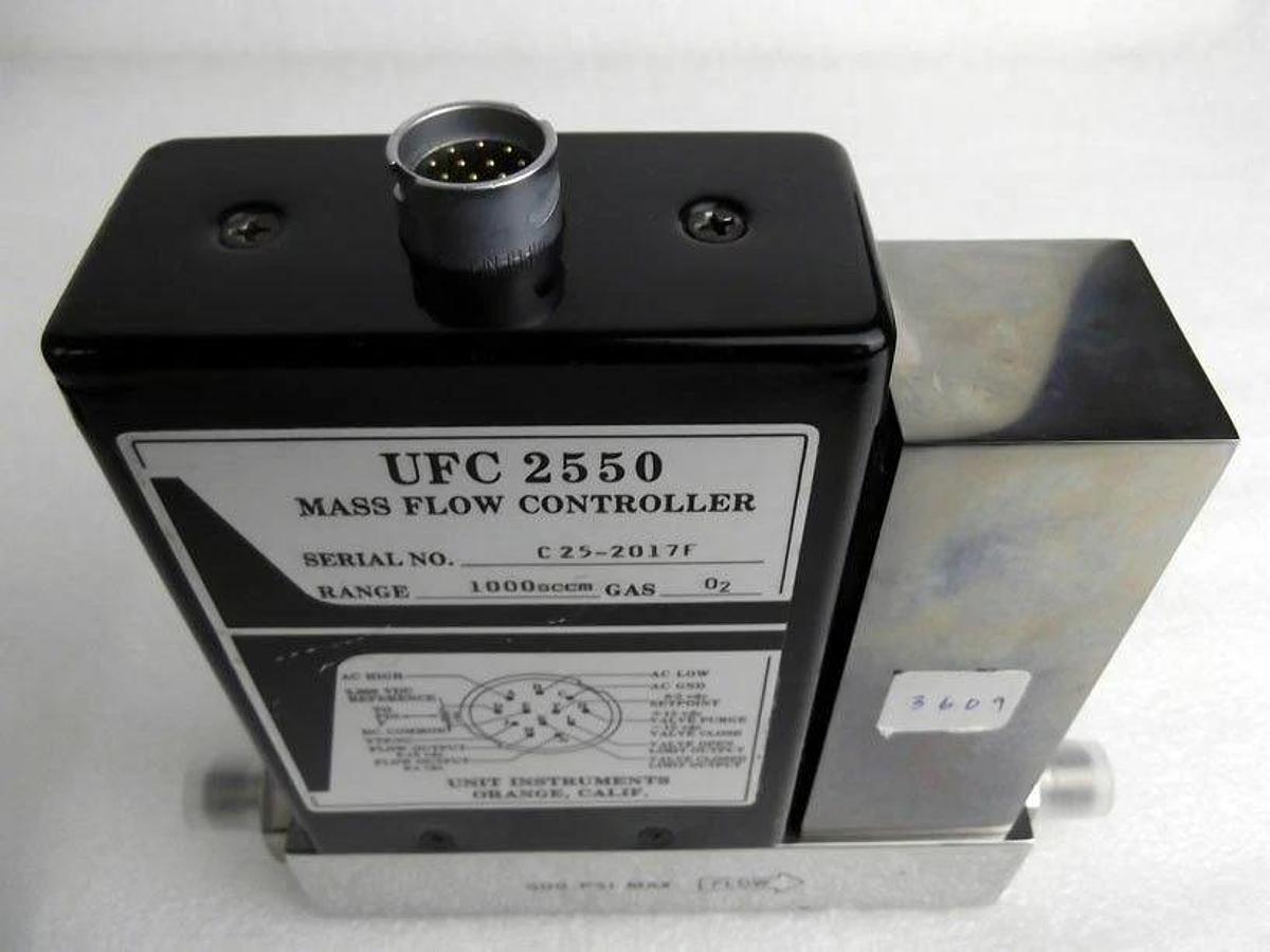 Used Unit UFC-2550, MFC, Mass Flow Controller, O2, 1000 SCCM, Used