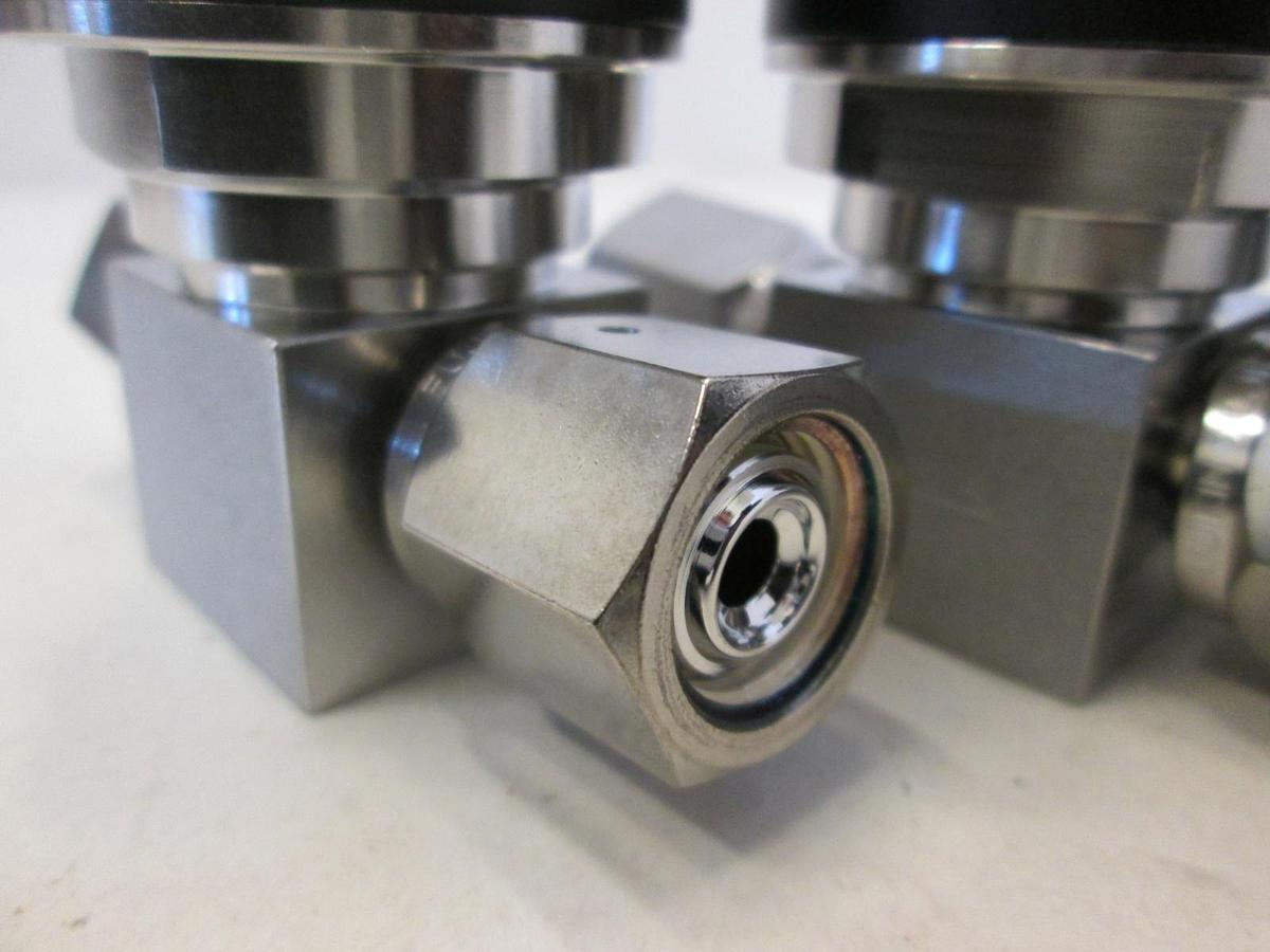 Used Fujikin, O.P. .4-.6 MPa Pneumatic Valve, N.C, 316L, Used, Lot of 3