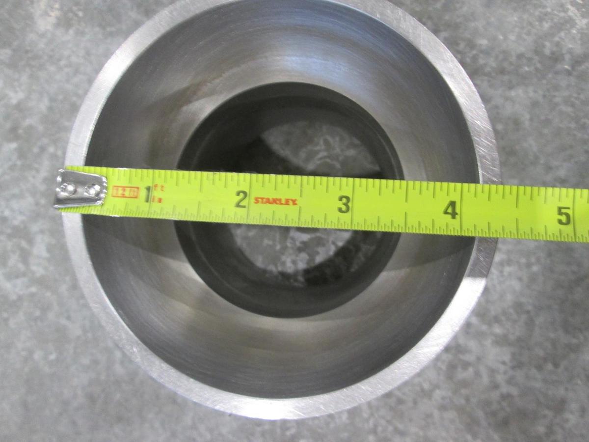 Used 102/75-ISO80 Stainless Steel Adapter w/ Ball Socket, Used