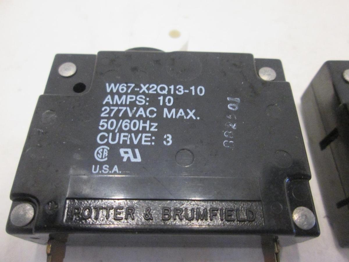 Used Potter & Brumfield, W67-X2Q13-10, Circuit Breaker Switch, Used, Lot of 2