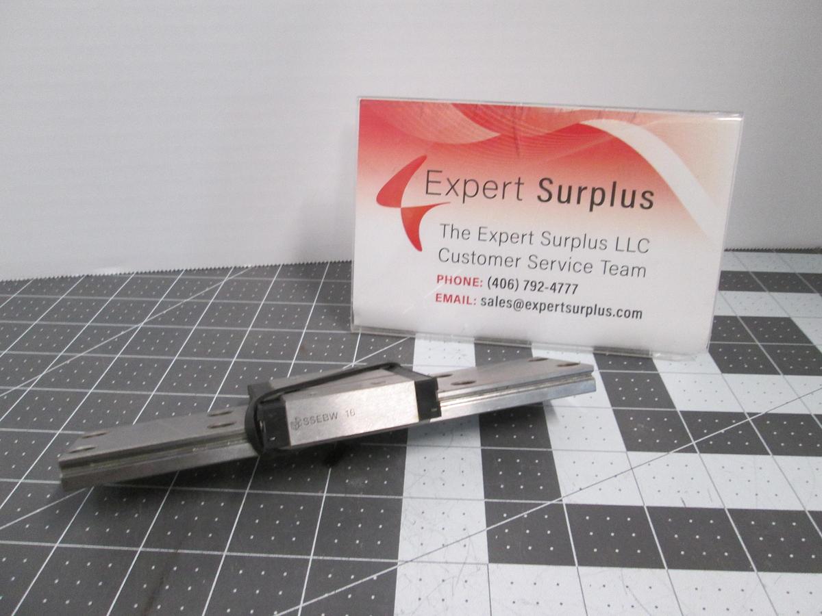 Used Misumi SSEBW16 Miniature Wide Linear Guide Rail with Carriage Slide Block