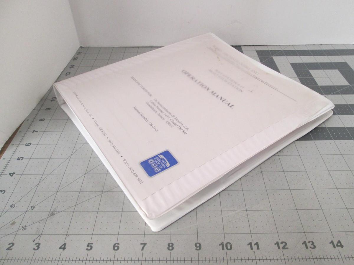 Used Ward Technologies, Wet Station #11 Moat Etch Station, Operation Manual, Used