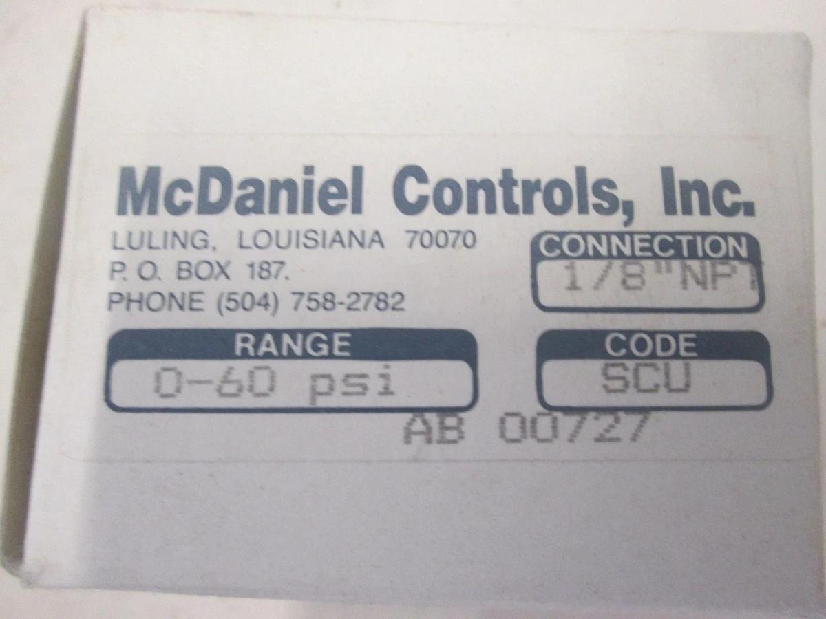 MCDANIELS CONTROLS INC, AB 00727, 2.1/8NPT, New
