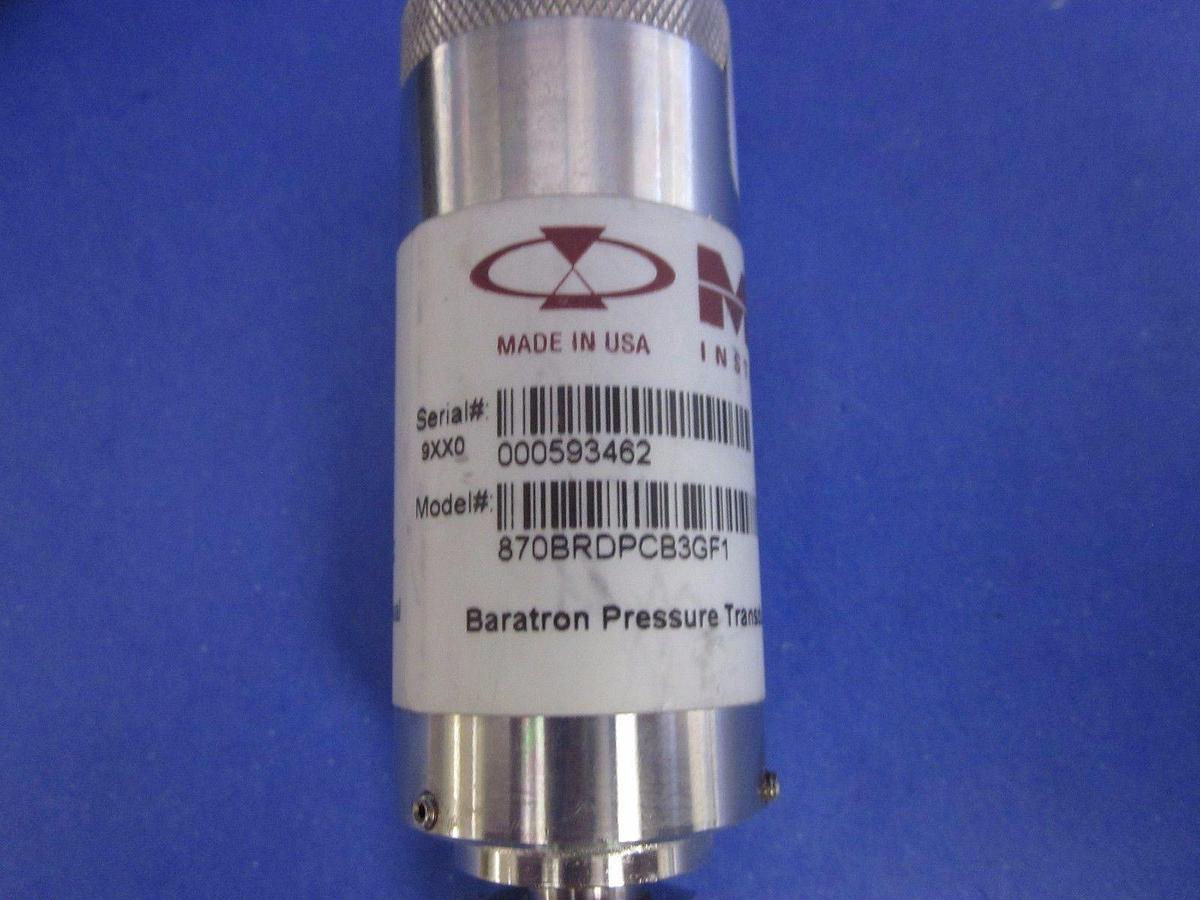 Used MKS Instruments 870BRDPCB3GF1 Micro-Baratron Pressure Transducer, 250 psia, Used