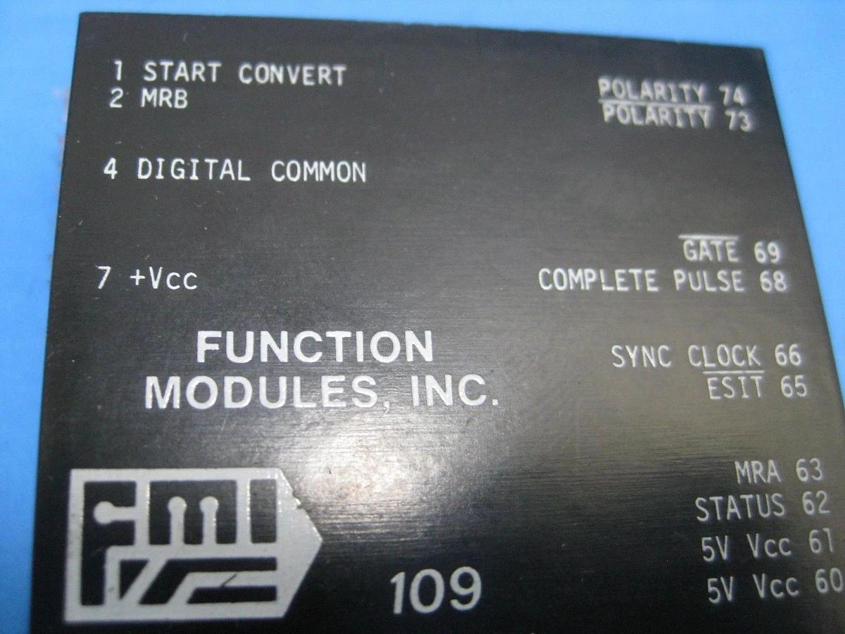 Used FMI 109 Analog-to-Digital Converter, New