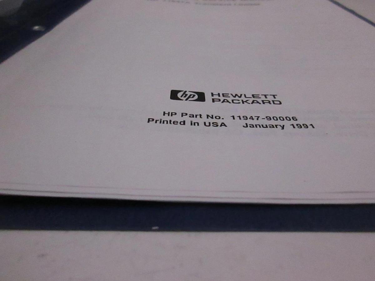 Used HP 11947A Transient Limiter Operation and Service Manual, Used
