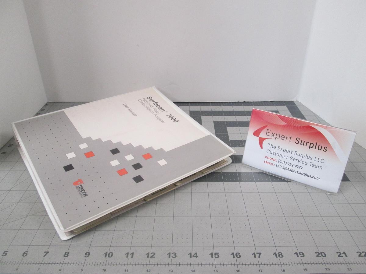 Used Tencore, Prometrix, Surfscan 7000 Patterned Wafer Contamination Analyzer User's Guide, 124214, Used