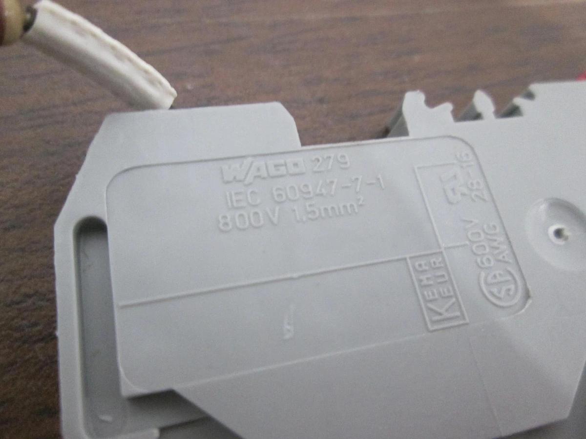 Used Wago, IEC 60947-7-1, 800V, 1.5mm, Terminal Block, Used, Lot of 95