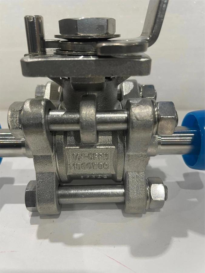 Used Dixon, 1/2"-C8M 1000WOG, Ball Valve, Clamp, Used