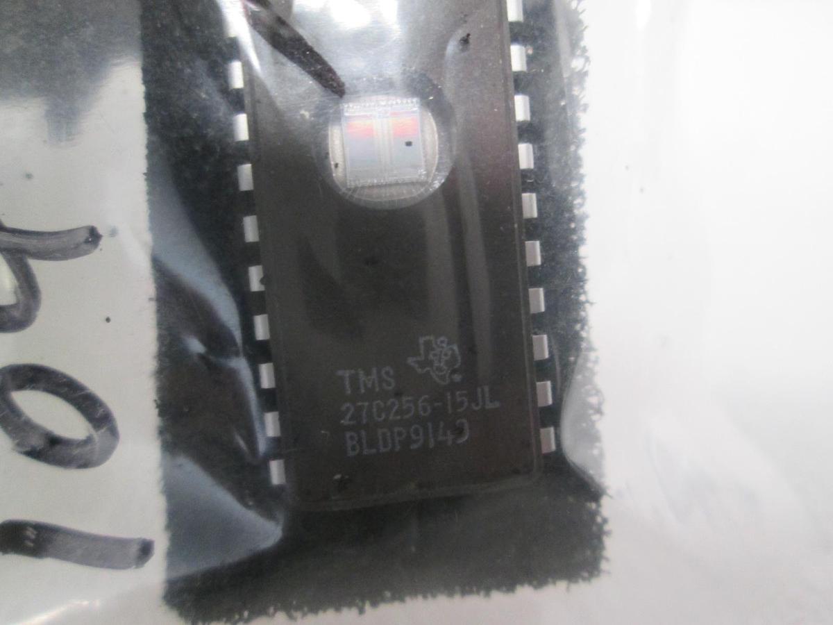 Used National Semiconductor IC, NMC27CP128Q (3), 27C256-15JL (1), New, Lot of 4