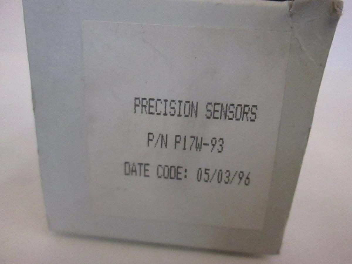 Precision Sensors, Pressure Switch, P17W-93, New
