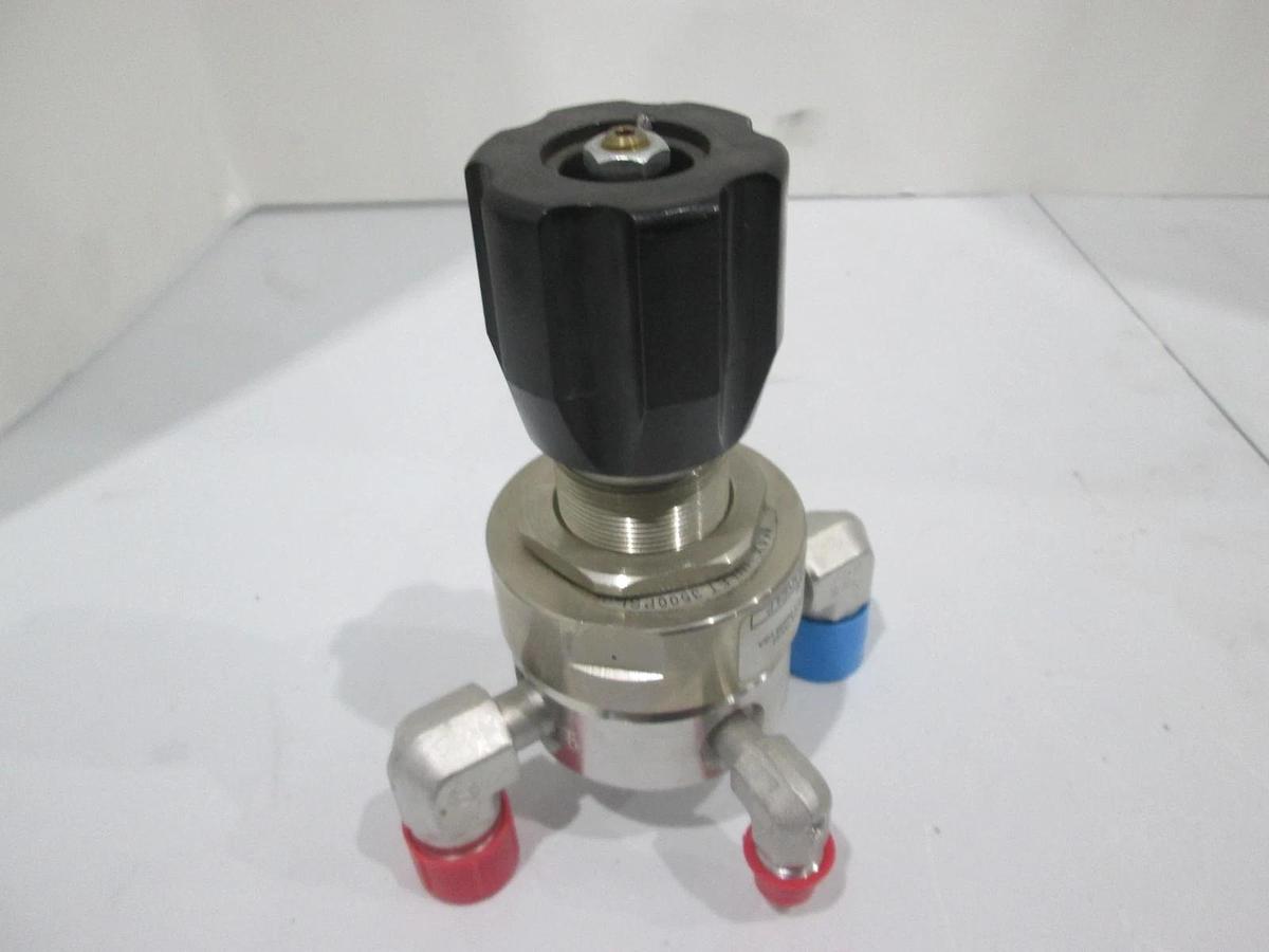 Used APTech, AP1601S 3PW MVE6 MVE6 MVE4 P, 3 Elbow Port Regulator, Used