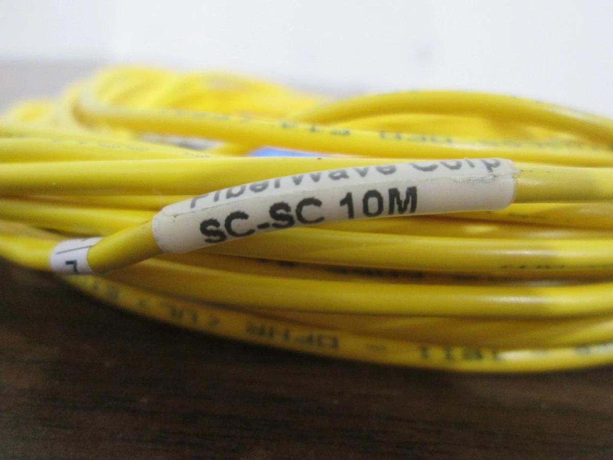 Used FiberWave Corp., SC-SC SM 10 Meter, Fiber Optic Cable, Used