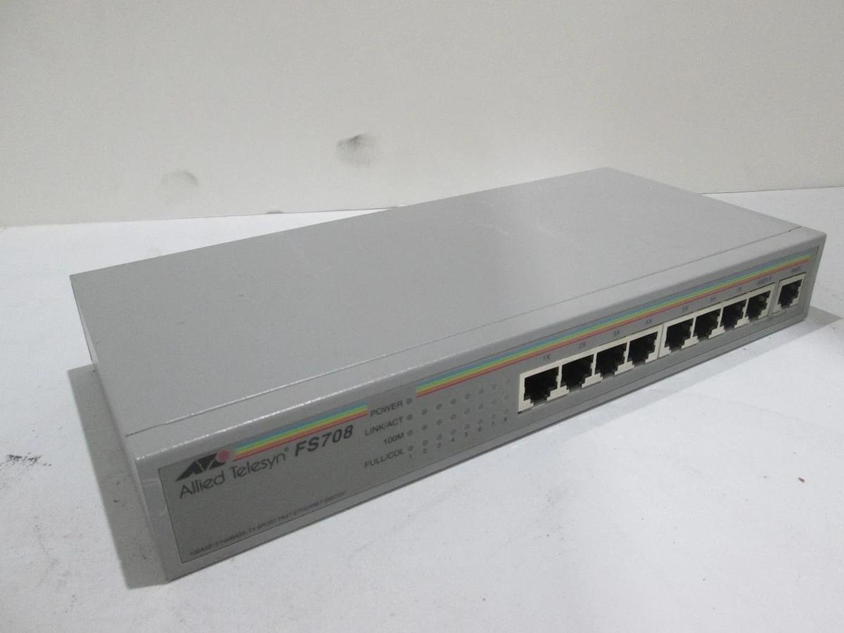 Used Allied Telesyn, FS708, Ethernet Switch, Used