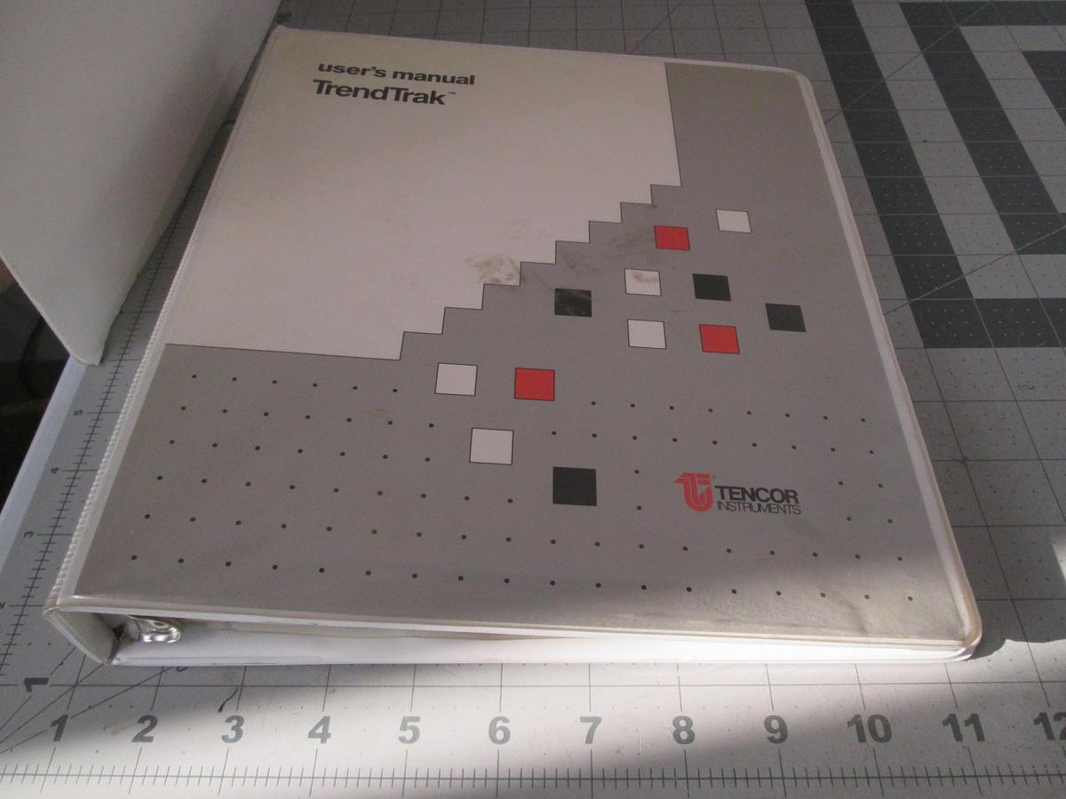 Used Tencore, TrendTrak, Verision 3.0, User's Guide, Used