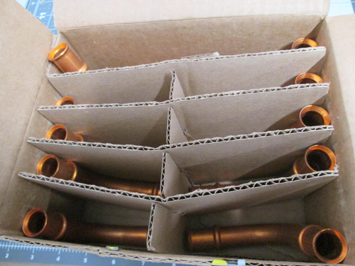 RLS, LR90 1/2" OD Copper Press 90 Elbow Cup x Cup Lot Of 10 NIB