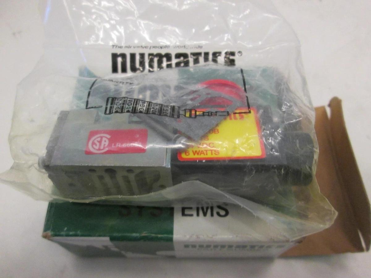 Numatics, Solenoid Valve, Model 031SA400E, 6W, 24 VDC, New