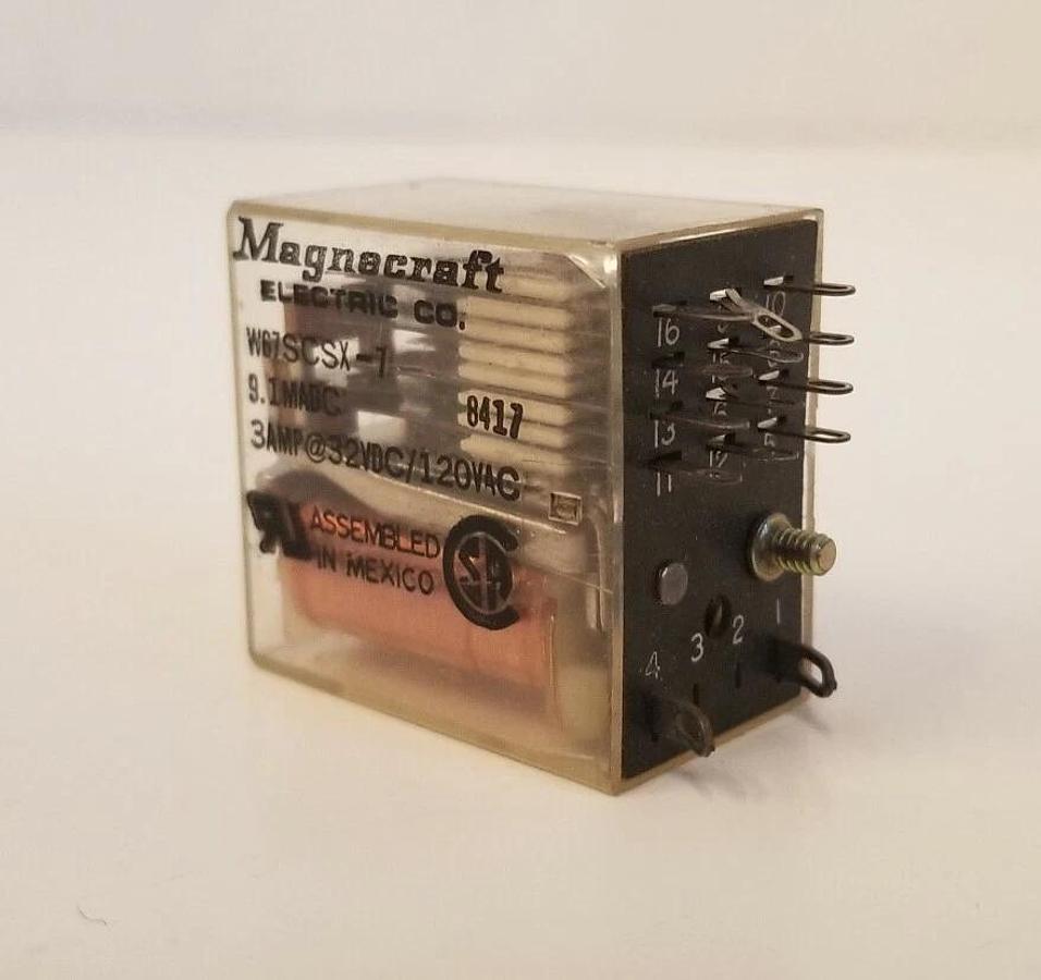 Used Magnecraft W67SCSX-7 Relays, Lot of 5, Used