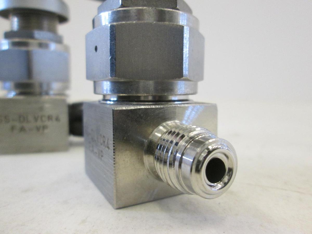 Used Nupro, SS-DLVCR4-FA-VP, Diaphragm Sealed Valve, 1/4 MVCR, Used, Lot of 2