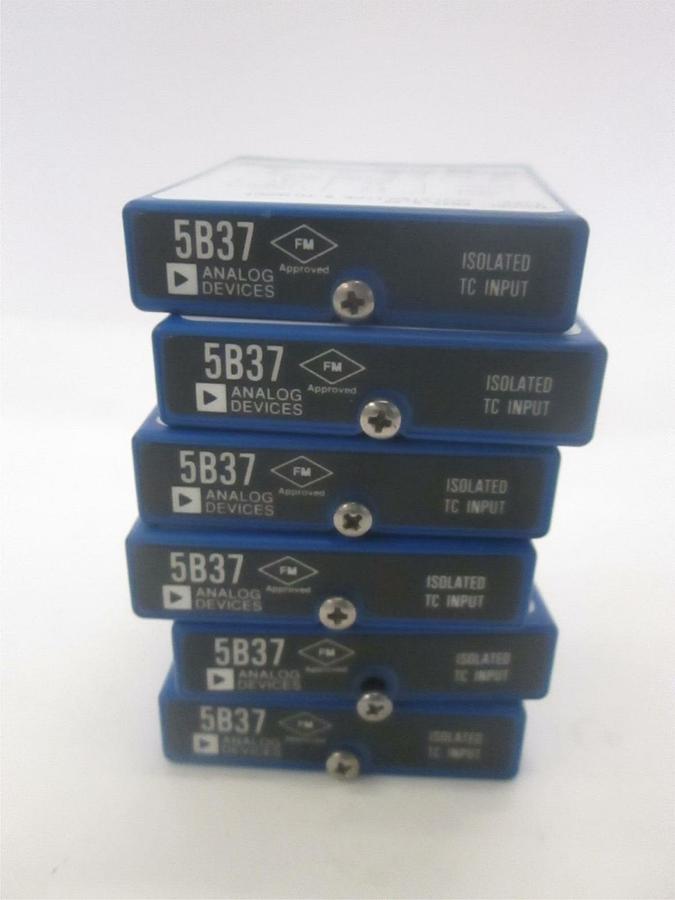 Used Analog Devices, Isolated Type S TC Input, 5B37-S-05, Used, Lot of 6