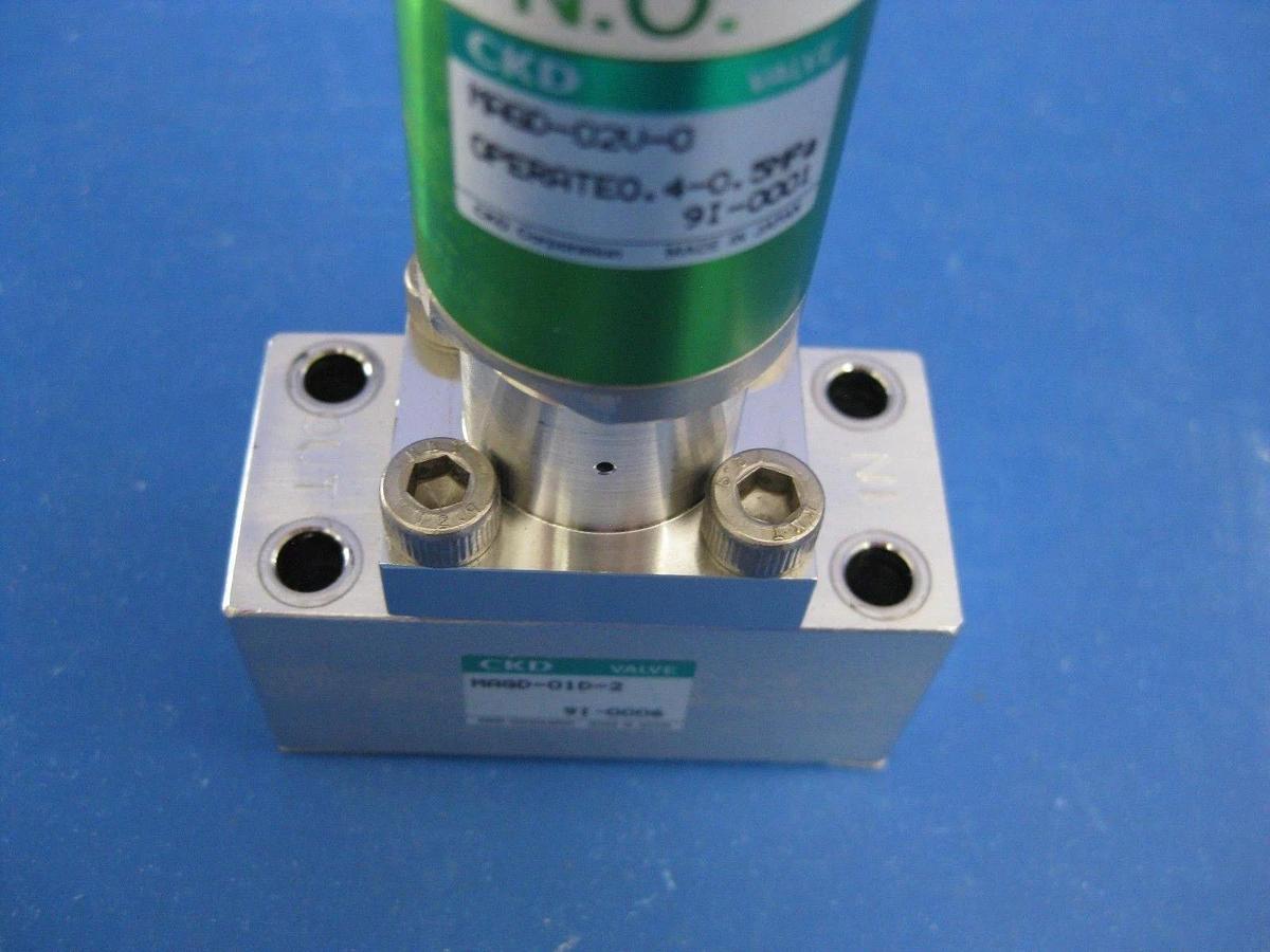 Used CKD MAGD-O1D-2 Air Operated Block Valve, N.O., Used