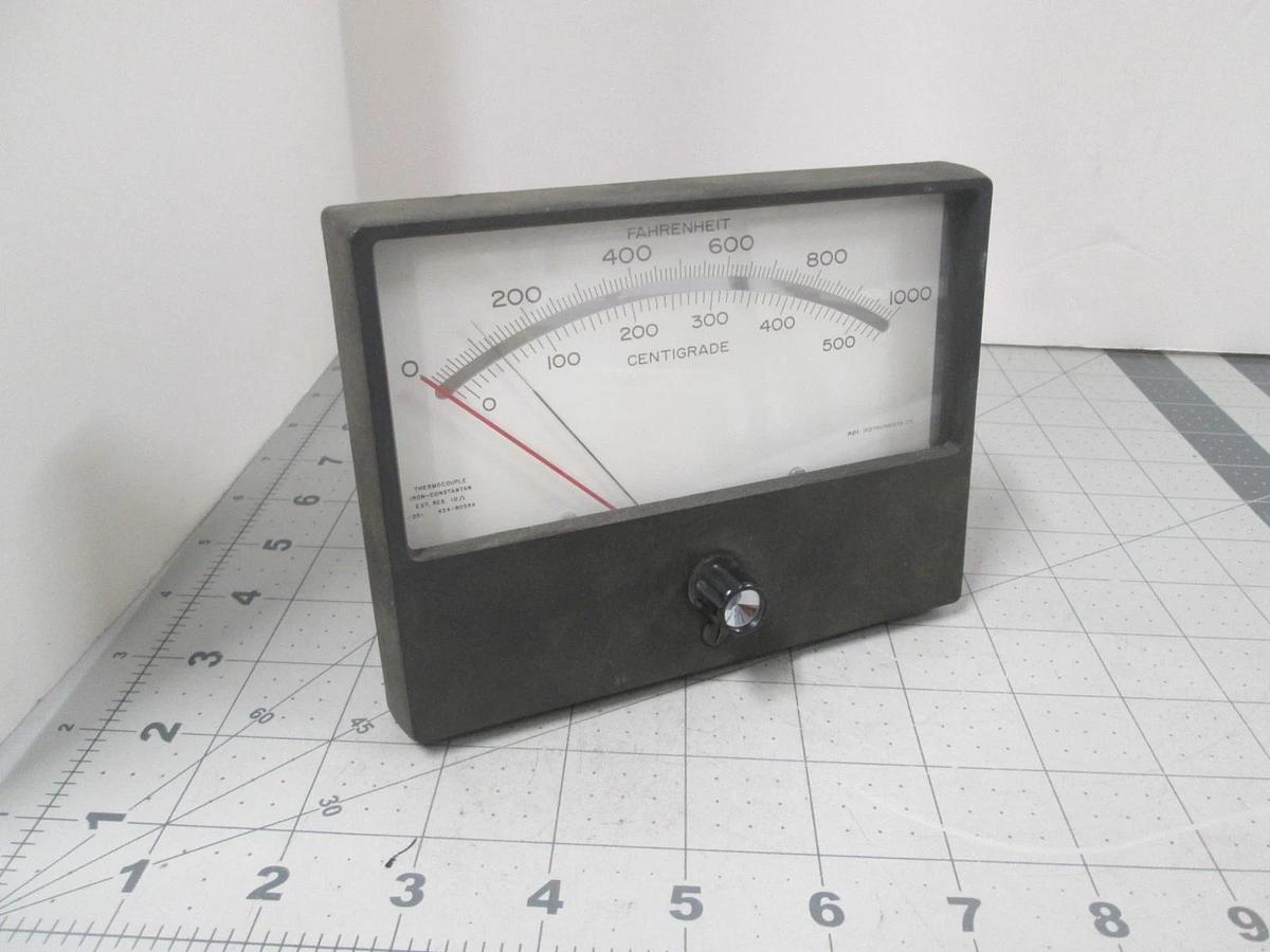 Used API Instruments 434-803R4 Thermocouple Iron-Constantan, 0-1000F/ 0-500C, Used