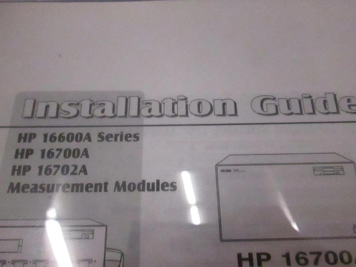 Used HP Measurement Modules Logic Analysis Systems Installation Guide, Used