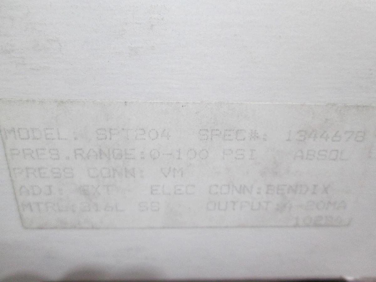 SPAN, SPT204, Pressure Transducer, 0-100 PSI, New