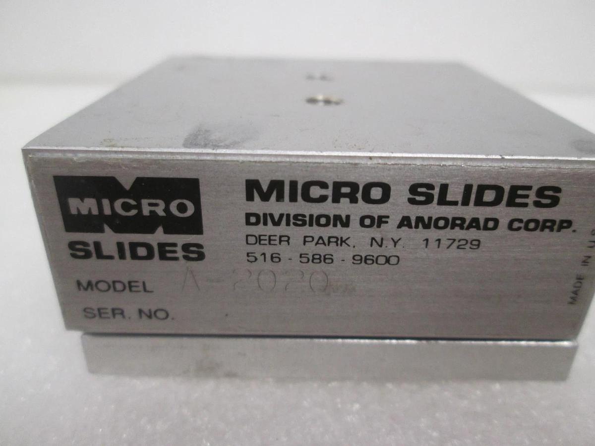 Used Micro Slides, A-2020, Linear Slide, Used