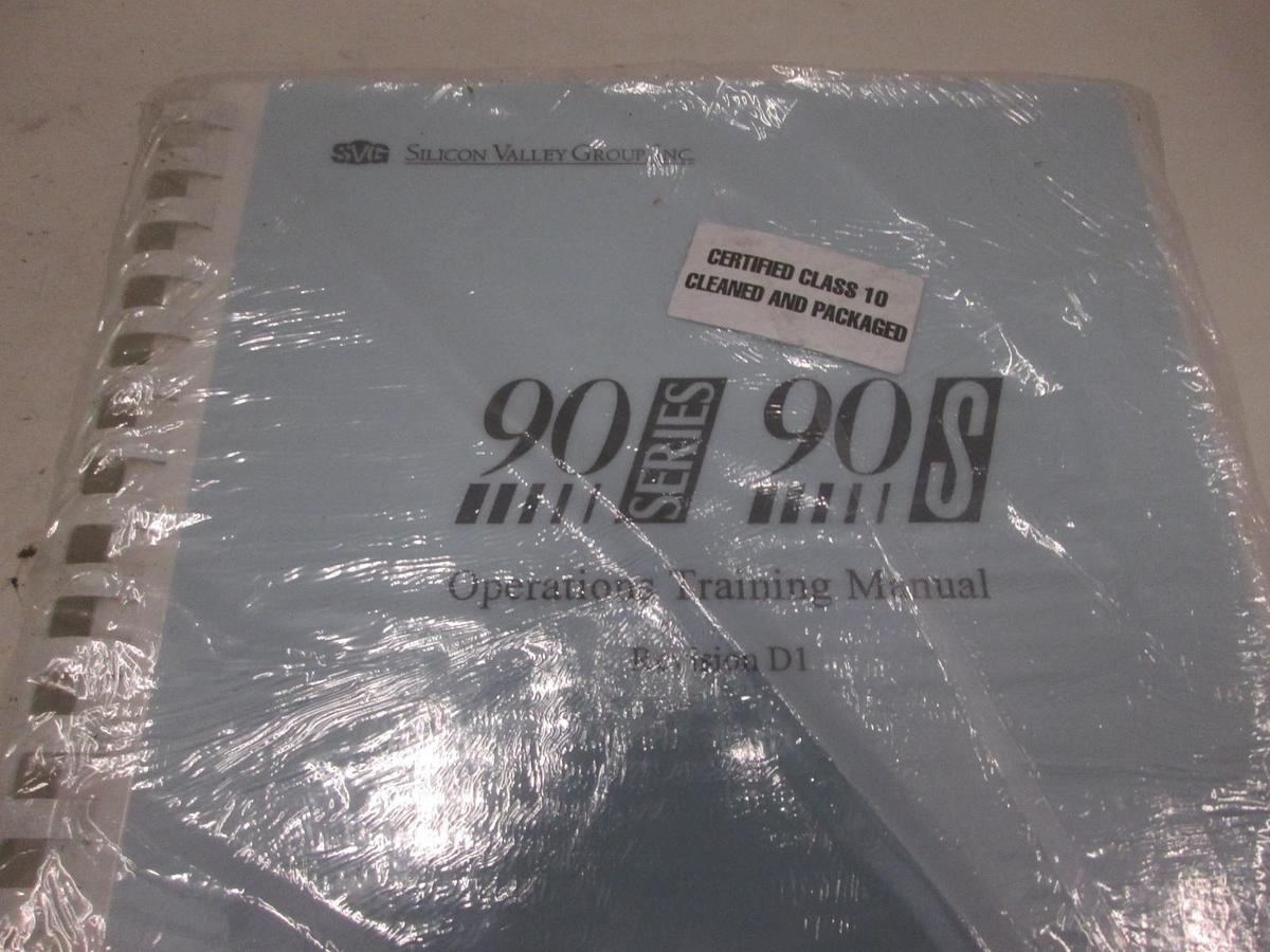 Used SVG 90S SERIES OPERATIONS TRAINING MANUAL, New