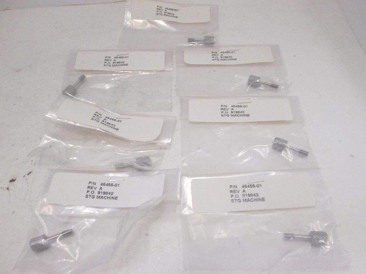 STG MACHINE THUMB KNOB SCREW, 45455-01, New, Lot of 7