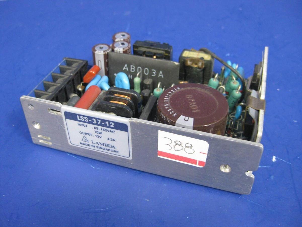 Used Lambda LSS-37-12 Power Supply, Input: 85-132VAC 70W, Output: 12V, 4.2A, Used