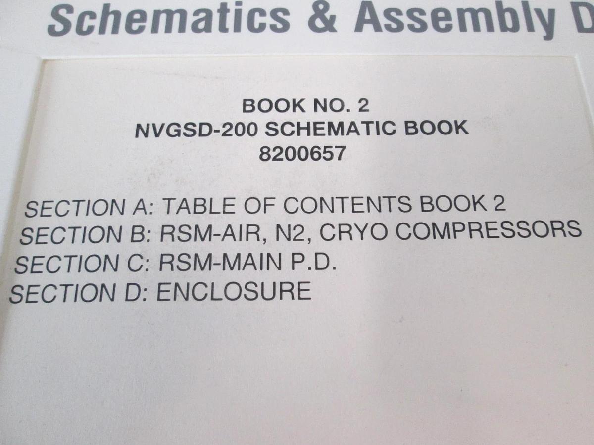 Used Eaton, NVGSD-200, Book 2, Schematics and Assembly Drawings, Used