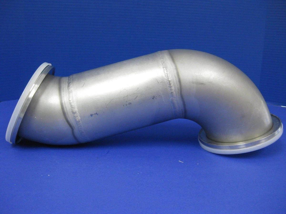Used Stainless Steel Double Elbow Vacuum Pipe 90°/45°, ISO-100