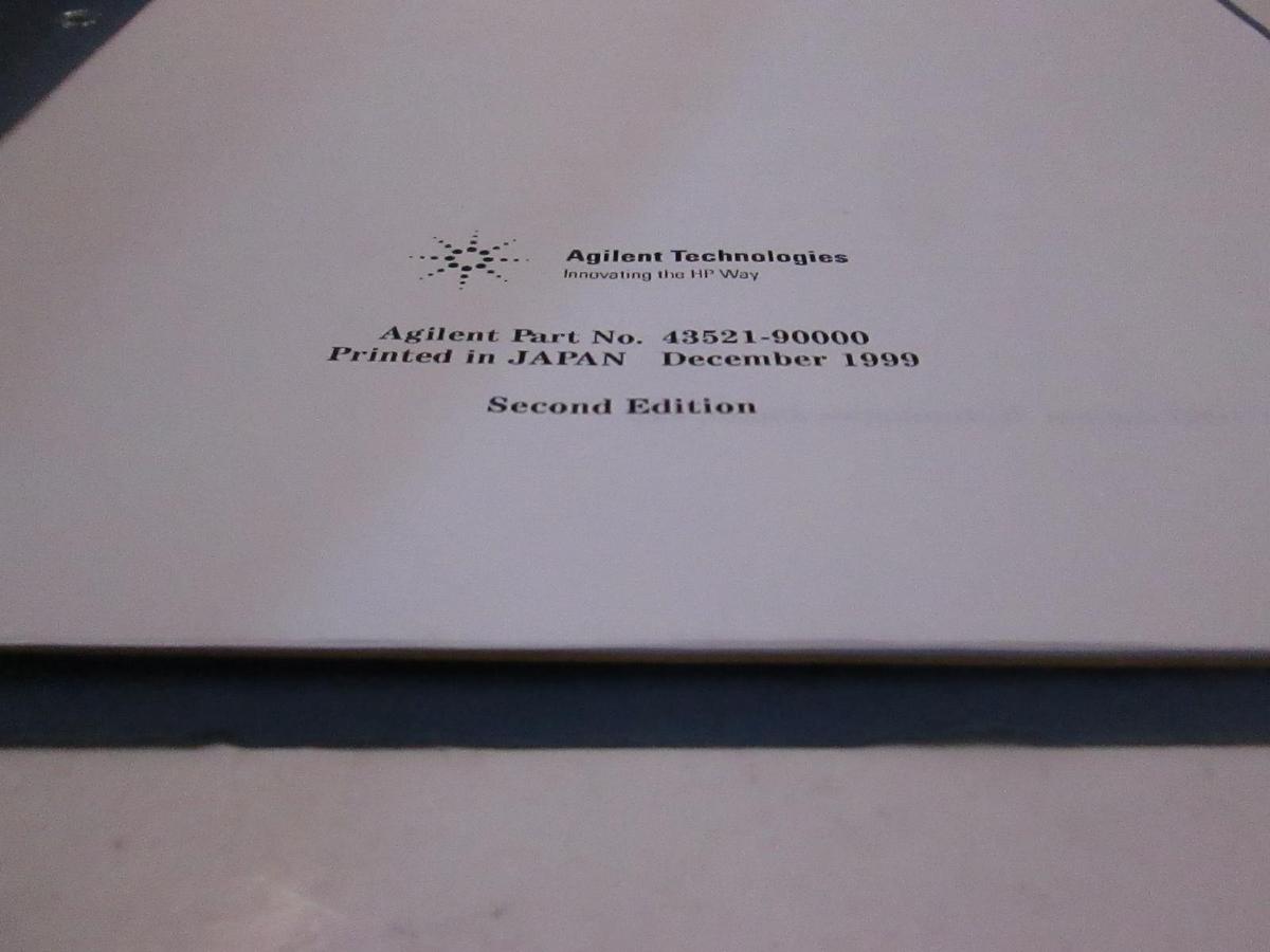 Used Agilent 43521A Downconverter Unit Operation Manual, Used