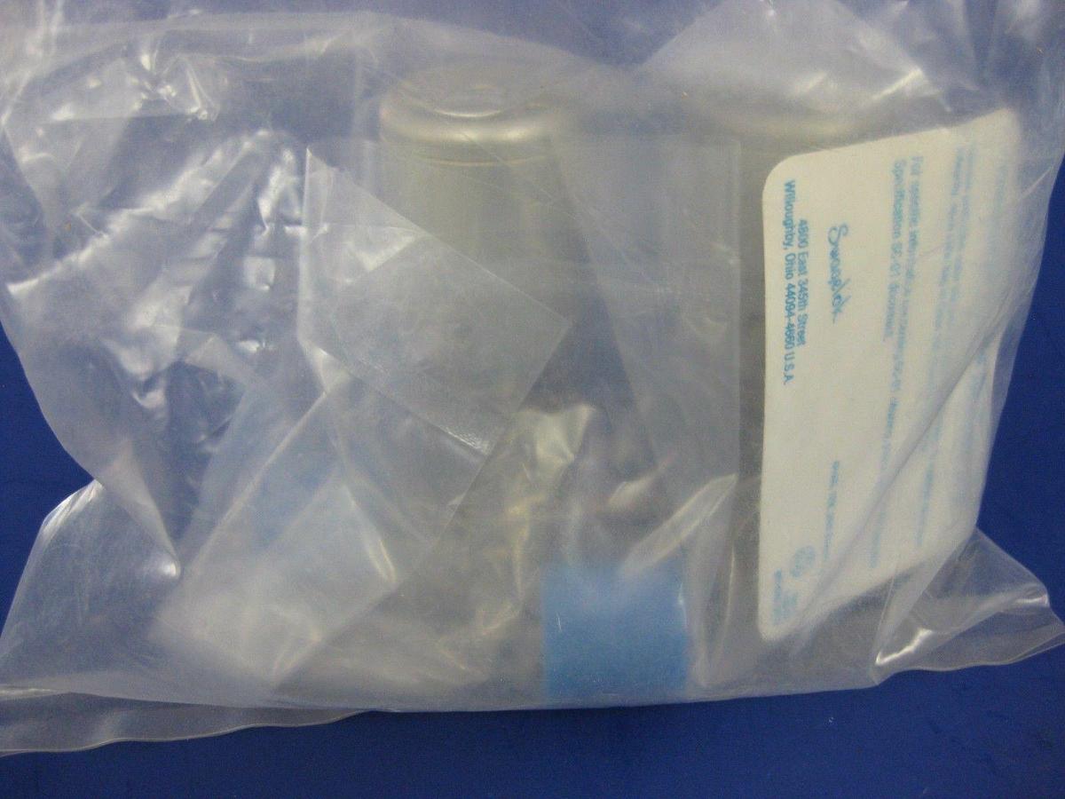 Used SWAGELOK NUPRO 6LV-M5195P-II 2-Stage Pneumatic Valve Assembly N/C, N/C, 3 Ports