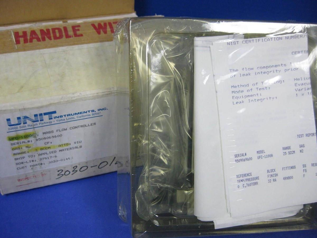 Used Unit UFC-1100A Mass Flow Controller, N2, 25 SCCM, Refurbished