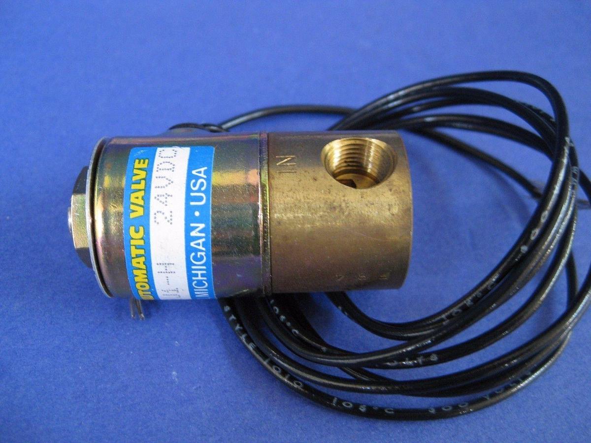 Automatic Valve 11J1-H 2-Way Solenoid Valve, 100 psi, 6W, 24 VDC, LOT of 3 NEW