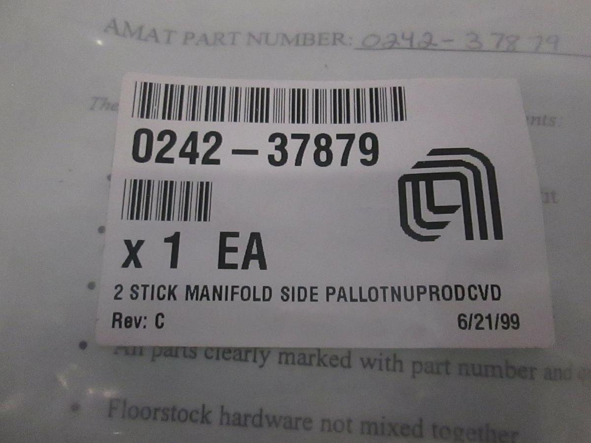 AMAT, 2 Stick Manifold Side PallotNuproDCVD, 0242-37879, New