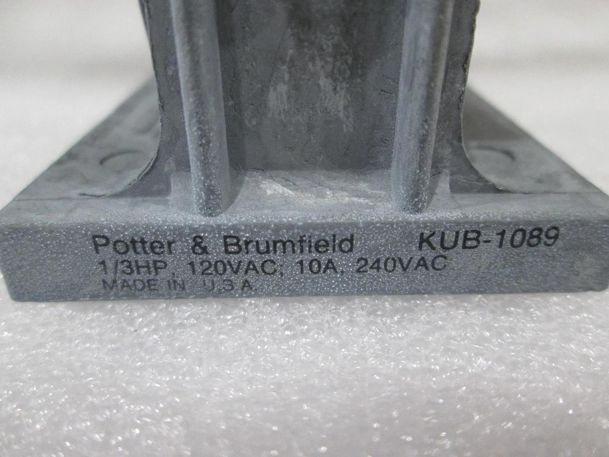 Used Potter & Brumfield, KUB-1089, Relay, 1/3HP, 120VAC, 10A, 240VAC, Used
