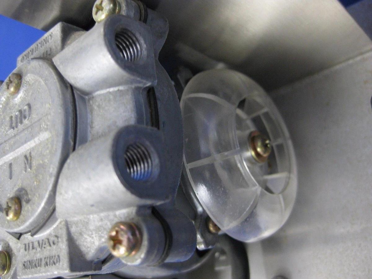 Used Ulvac DAL-5S Diaphragm Vacuum Pump Assembly with SMC 10-VZ3243 and VBA1110, Used
