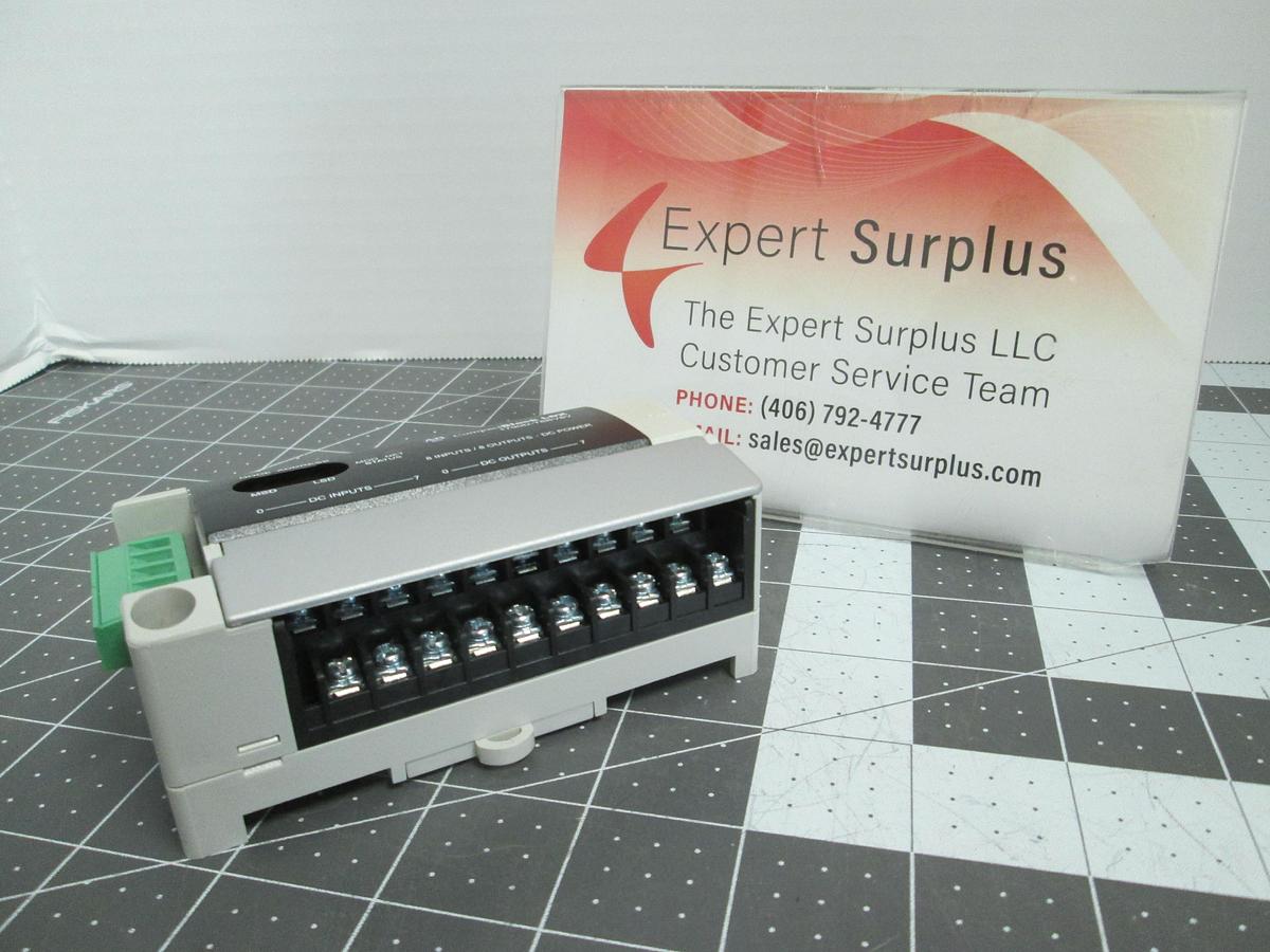 Used Allen-Bradley 1790D-T8BV8V CompactBlock DeviceNet Micro PLC Base Unit 24VDC