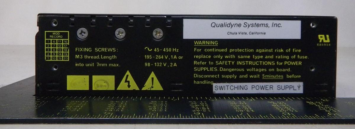 Used QSI 1527B-3F-000 Power Supply, Used