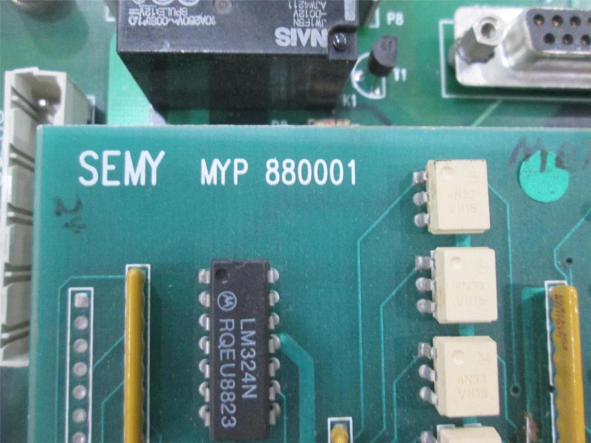 Used Semy Engineering, NMYP9501027, Card Cage w/ MYP9200002 Front Board, Used