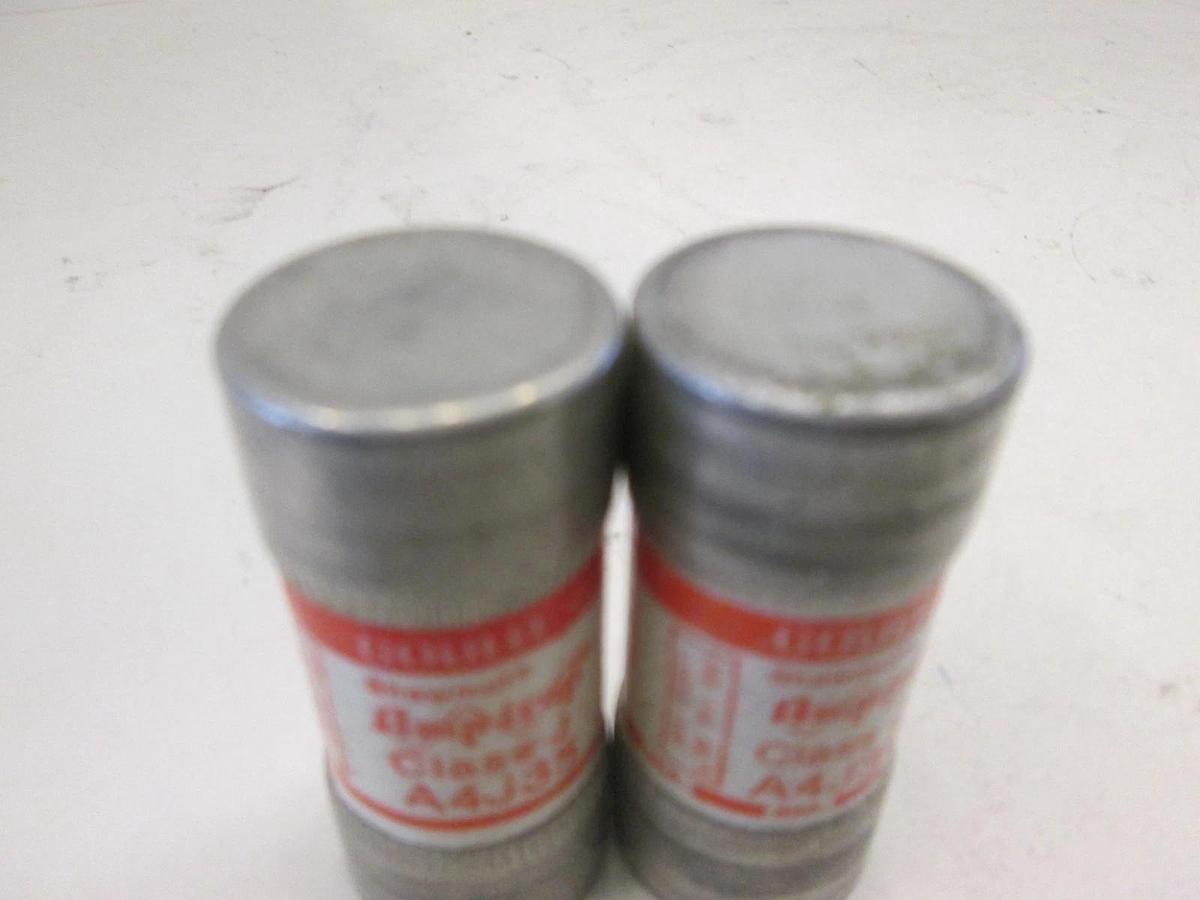 Used Gould, Amp-Trap Fuse Class J A4J35, 35A, 600VAC, Used, Lot of 2