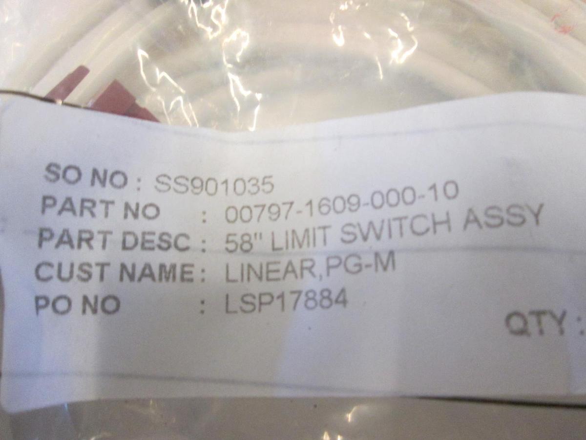 58" Limit Switch Assy, 00797-1609-000-10 New, Lot of 2