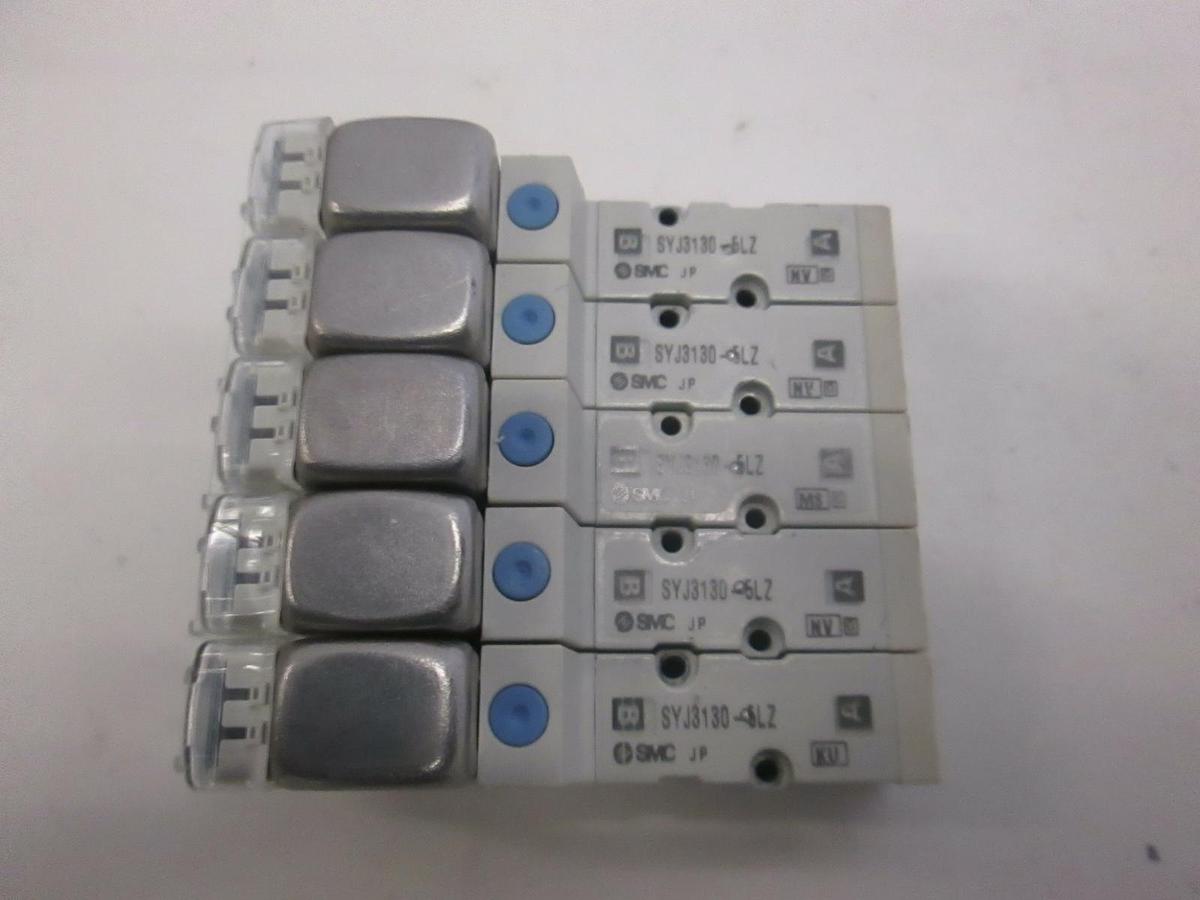 Used SMC, Solenoid Valve, SY3130-5LZ, Used, Lot of 5