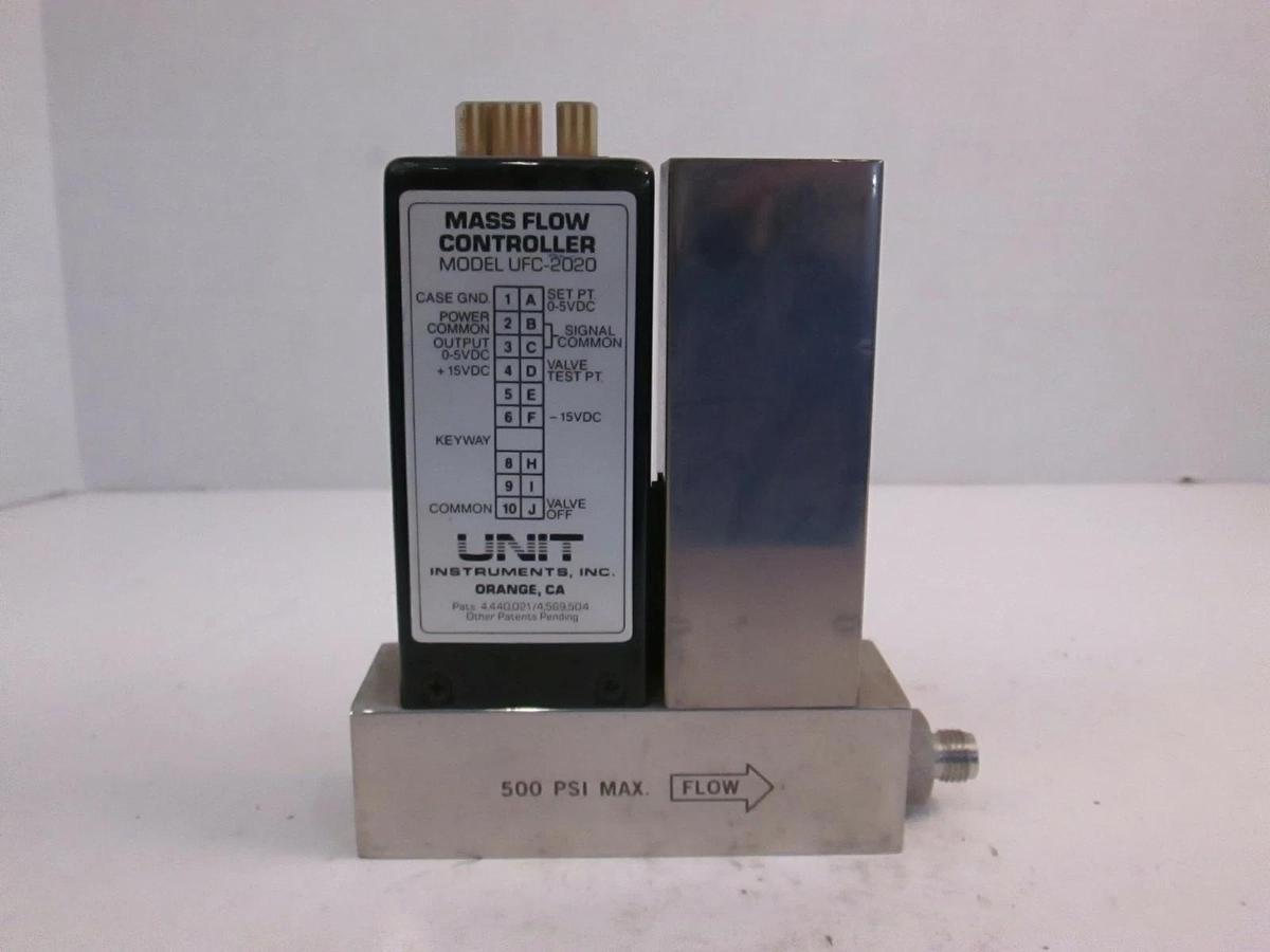 Used Unit UFC-2020 Mass Flow Controller, Ar, 20 SLM, 1/4" MVCR, Used