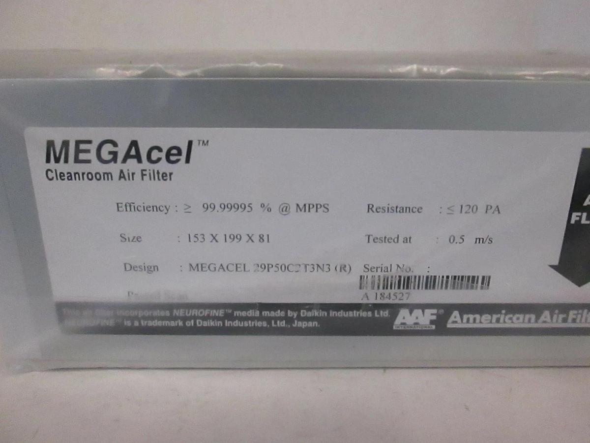 American Air Filter, Cleanroom Air Filter, MEGAcel 29P50C2T3N3(R), New